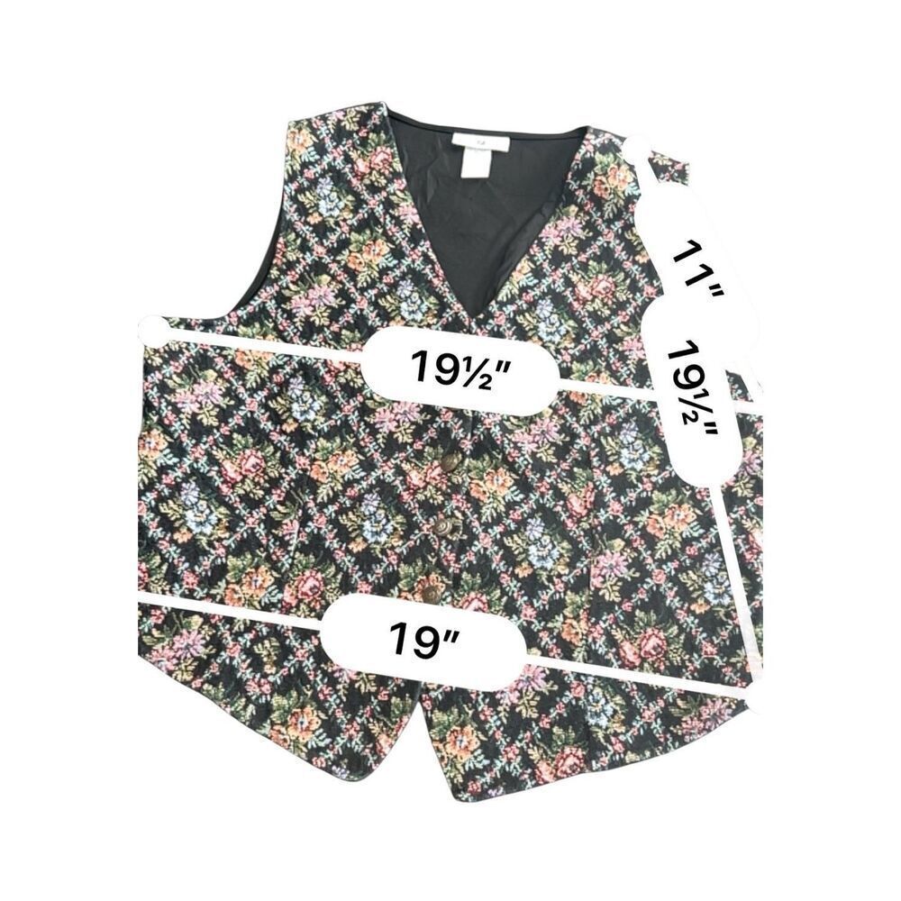 White Stag tapestry fabric Vest size L